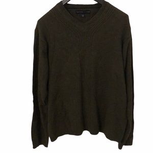Tommy Hilfiger Green Sweater V-Neck Size Large